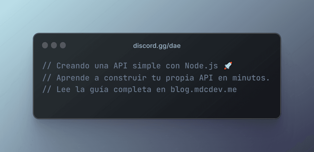 Creando una API sencilla con Node.js: Guía paso a paso